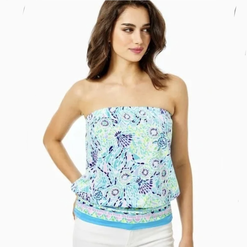 Lilly Pulitzer Adella tube top size Small NWT